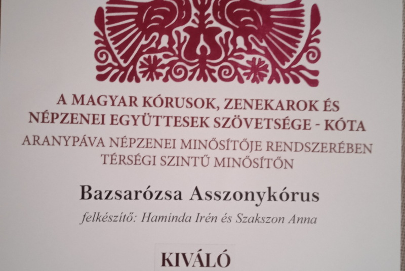 Úspechy ženskej skupiny - Bazsarózsa sikerek